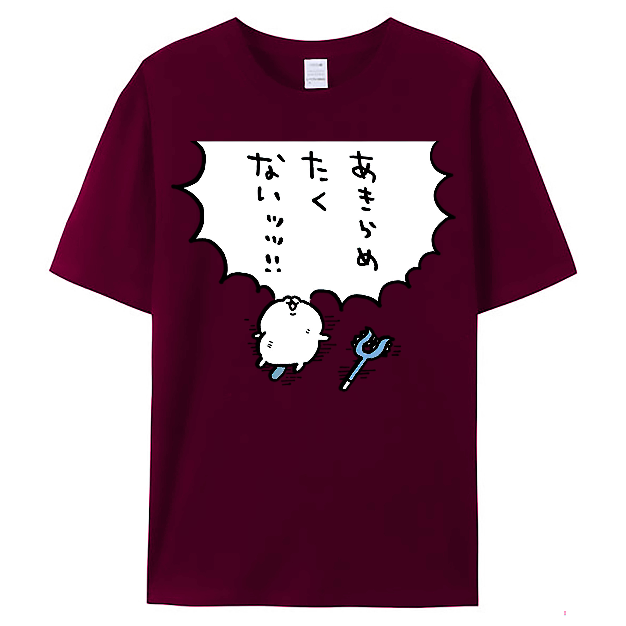 （画像用） ちいかわ ちいかわ Chii-kawa chiikawa レディースカジュアルプリントTシャツ（綿100％）
